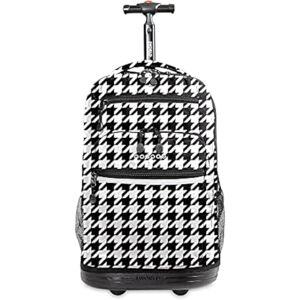 J World New York Unisex's Sundance Rolling Backpack for Kids, Black,White, 20 inch J World New York Unisex's Sundance Rolling Backpack for Kids, Black,White, 20 inch