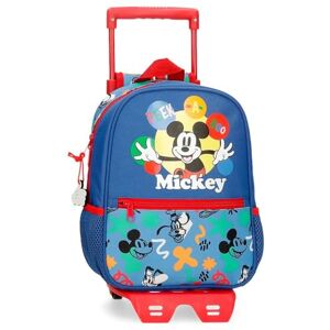 Disney Joumma Bags Mickey Peek a Boo School Backpack Polyester Multi Pockets and Compartments Wide Ergonomic Padded Shoulder Straps, blue, Backpack 28 + Trolley Disney Joumma Bags Mickey Peek a Boo School Backpack Polyester Multi Pockets and Compartments Wide Ergonomic Padded Shoulder Straps, blue, Backpack 28 + Trolley