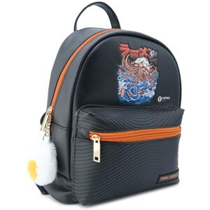 Pyramid Ilustrata Backpack (Dark Ramen Design) Black Backpack with 2 Front Zip Pockets, 2 Compartments Inside, H 44 cm x W 18 cm Officially Licensed Product, black, Pyramid Ilustrata Backpack (Dark Ramen Design) Black Backpack with 2 Front Zip Pockets, 2 Compartments Inside, H 44 cm x W 18 cm Officially Licensed Product, black,