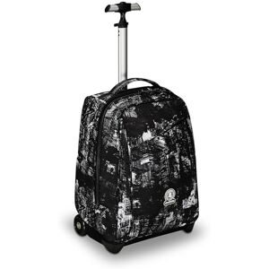 Invicta Benin Fantasy School Trolley Black 2 in 1 with Shoulder Straps for Backpack, Bottle Pocket and Laptop Holder, School & Travel, Boys, Black, Taglia unica, School Invicta Benin Fantasy School Trolley Black 2 in 1 with Shoulder Straps for Backpack, Bottle Pocket and Laptop Holder, School & Travel, Boys, Black, Taglia unica, School