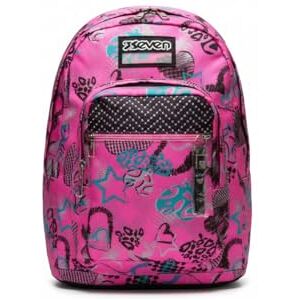 Seven New Fit Backpack, Glamheart Girl, Purple, Double Compartment, School and Travel Seven New Fit Backpack, Glamheart Girl, Purple, Double Compartment, School and Travel