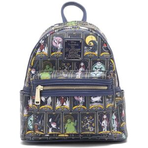 Loungefly Disney Nightmare Before Christmas Allover Print Tarot Womens Backpack, Multicolor, One Size, Wdbk2065 Loungefly Disney Nightmare Before Christmas Allover Print Tarot Womens Backpack, Multicolor, One Size, Wdbk2065