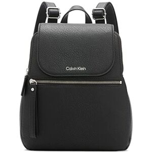 Calvin Klein Women's Reyna Novelty Key Item Flap Backpack, Black/Silver Combo, One Size Calvin Klein Women's Reyna Novelty Key Item Flap Backpack, Black/Silver Combo, One Size