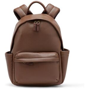 Amazon Essentials Women's Faux Leather Small Backpack Bag, Brown, One Size Amazon Essentials Women's Faux Leather Small Backpack Bag, Brown, One Size