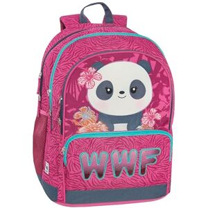 Franco Cosimo Panini WWF Official School Backpack WW for Children and Teenagers with 2 Large Central Compartments and 2 Front Zip Pockets, Adjustable and Padded Shoulder Straps, Padded Back, 32 x, multicoloured, 32x43Hx23 Franco Cosimo Panini WWF Official School Backpack WW for Children and Teenagers with 2 Large Central Compartments and 2 Front Zip Pockets, Adjustable and Padded Shoulder Straps, Padded Back, 32 x, multicoloured, 32x43Hx23