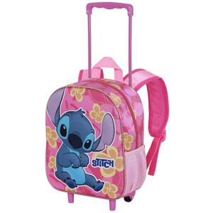 Disney Lilo and Stitch Cute-Small 3D Backpack with Wheels, Pink, 26 x 34 cm, Capacity 7 L Disney Lilo and Stitch Cute-Small 3D Backpack with Wheels, Pink, 26 x 34 cm, Capacity 7 L