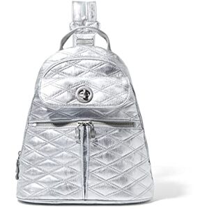 Baggallini Women's Naples Convertible Backpack, Silver Metallic Quilt, One Size Baggallini Women's Naples Convertible Backpack, Silver Metallic Quilt, One Size