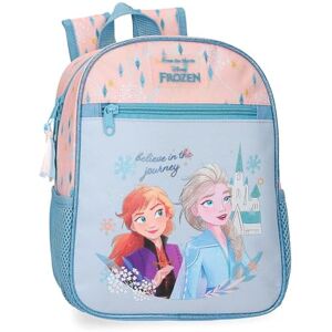 Disney Joumma Bags, Frozen Believe in the journey, children's backpack, school bag, made of polyester, wide and adjustable straps, several pockets and compartments., blue, Backpack 28 Disney Joumma Bags, Frozen Believe in the journey, children's backpack, school bag, made of polyester, wide and adjustable straps, several pockets and compartments., blue, Backpack 28