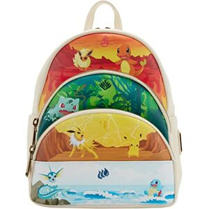 Loungefly Elements Triple Pocket Womens Double Strap Shoulder Bag Purse, Multi, Backpack Loungefly Elements Triple Pocket Womens Double Strap Shoulder Bag Purse, Multi, Backpack