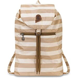 Invicta Backpack, VINTAGE HERITAGE; Minisac Drawstring Backpack, Casual Daypack, Unisex, One Size 8 LT, For Day Trips & Free Time, with Hip-Belt, packable, Italian Design, bicolor beige/white Invicta Backpack, VINTAGE HERITAGE; Minisac Drawstring Backpack, Casual Daypack, Unisex, One Size 8 LT, For Day Trips & Free Time, with Hip-Belt, packable, Italian Design, bicolor beige/white