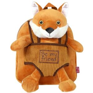 PERLETTI Plush Fox Backpack for Toddler 3 4 5 Years Children Small Daypack with Removable Soft Stuffed Animal Fluffy Puppet and Kid Handbag Preschool Primary School 22x25x3 cm (Fox) PERLETTI Plush Fox Backpack for Toddler 3 4 5 Years Children Small Daypack with Removable Soft Stuffed Animal Fluffy Puppet and Kid Handbag Preschool Primary School 22x25x3 cm (Fox)