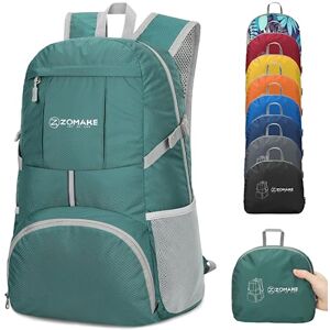 ZOMAKE Lightweight Foldable Backpack, Packable Rucksack 35L Folding Small Back Pack Foldaway Ultralight Daypack Collapsible for Women Men Travel Hiking Walking (Dark Green) ZOMAKE Lightweight Foldable Backpack, Packable Rucksack 35L Folding Small Back Pack Foldaway Ultralight Daypack Collapsible for Women Men Travel Hiking Walking (Dark Green)