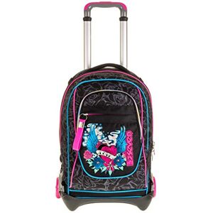 Seven Rolling backpack, NEW JACJ LEFLEUR, Wheeled Book Bag, 3 in 1, Detachable Backpack + Trolley, for Teen, Girls&Boys, For School, Sport, Free Time, Laptop Sleeve, Italian Design, black Seven Rolling backpack, NEW JACJ LEFLEUR, Wheeled Book Bag, 3 in 1, Detachable Backpack + Trolley, for Teen, Girls&Boys, For School, Sport, Free Time, Laptop Sleeve, Italian Design, black