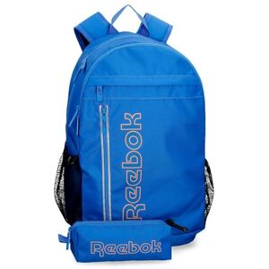 Reebok Adisson Backpack and School Pencil Case, Blue, 30 x 48 x 15 cm, Polyester, 21.6 L Reebok Adisson Backpack and School Pencil Case, Blue, 30 x 48 x 15 cm, Polyester, 21.6 L