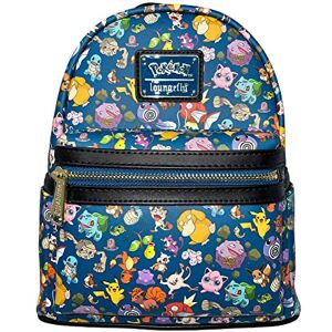 Loungefly x Pokemon First Generation Printed Mini Backpack, Navy, One Size Loungefly x Pokemon First Generation Printed Mini Backpack, Navy, One Size