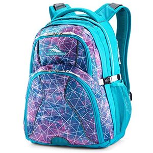 High Sierra Swerve Laptop Backpack, Sequin facets/Bluebird/White, 19 x 13 x 7.75-Inch, Swerve Laptop Backpack High Sierra Swerve Laptop Backpack, Sequin facets/Bluebird/White, 19 x 13 x 7.75-Inch, Swerve Laptop Backpack