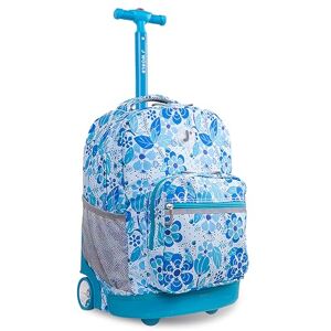 J World New York Sunrise Rolling Backpack Casual Daypack, 18 cm, 34.50 L, Blue Vine J World New York Sunrise Rolling Backpack Casual Daypack, 18 cm, 34.50 L, Blue Vine