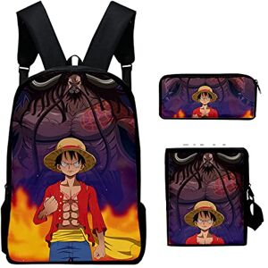 JUMBOZ On.e Piece Backpack 3 Pcs Set, Kids Fashion Travel Rucksack, Teens Bookbags with Pencil Pouch and Lunch Bag -Set of 3 D JUMBOZ On.e Piece Backpack 3 Pcs Set, Kids Fashion Travel Rucksack, Teens Bookbags with Pencil Pouch and Lunch Bag -Set of 3 D