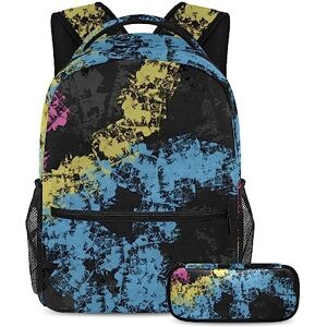 Gwhzzp VAPOKF School Bag Set for Teen Girls Boys Kids, Student Bookbag Backpack Rucksack with Pencil Case for Primary Secondary Junior High School - Mix Painting Texture Art Gwhzzp VAPOKF School Bag Set for Teen Girls Boys Kids, Student Bookbag Backpack Rucksack with Pencil Case for Primary Secondary Junior High School - Mix Painting Texture Art