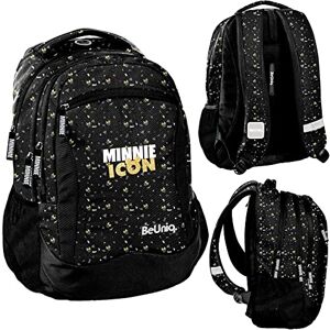 PASO DM22JJ-2808, BeUniq MINNIE GOLD School Backpack, Multicoloured, multicoloured, 41 x 30 x 20 cm, Designer PASO DM22JJ-2808, BeUniq MINNIE GOLD School Backpack, Multicoloured, multicoloured, 41 x 30 x 20 cm, Designer