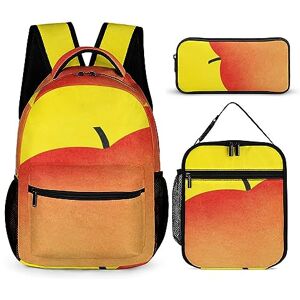 WCEECE Fruit Backpack Set for Kids 3 Piece Teen Boys School Bag with Thermal Lunch Boxes Pencil Holder WCEECE Fruit Backpack Set for Kids 3 Piece Teen Boys School Bag with Thermal Lunch Boxes Pencil Holder