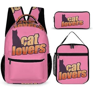 WCEECE School Backpack 3Pcs for Kids Pencil Case,Shoulder Bags,Youth Animal Cats Bag Fashion Practical Book Bag Suitable for Teenagers and Students WCEECE School Backpack 3Pcs for Kids Pencil Case,Shoulder Bags,Youth Animal Cats Bag Fashion Practical Book Bag Suitable for Teenagers and Students