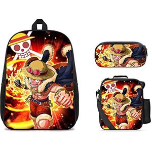 POWERFY On.e Piece 3 Piece Set School Backpack, Durable Fashion Cute Kids Rucksack, Bookbags with Pencil Pouch and Lunch Bag for Teens-Set of 3 B POWERFY On.e Piece 3 Piece Set School Backpack, Durable Fashion Cute Kids Rucksack, Bookbags with Pencil Pouch and Lunch Bag for Teens-Set of 3 B