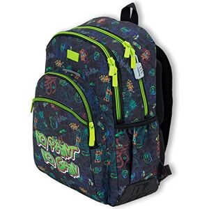 OFITURIA School Backpack Boys Backpack Adjustable Trolley Backpack Large Capacity Double Zipper Backpack Laptop Compartment with Front Pocket and Side Pocket, Paint., L, Casual OFITURIA School Backpack Boys Backpack Adjustable Trolley Backpack Large Capacity Double Zipper Backpack Laptop Compartment with Front Pocket and Side Pocket, Paint., L, Casual