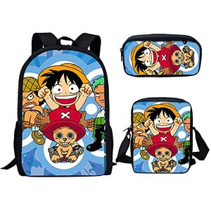 JUVENIL On.e Piece 3 Piece Kids Backpack Set,Anime Laptop Daypack School Rucksack,Elementary School Bag with Thermal Lunch Boxes Pencil Holder-E Set of 3 JUVENIL On.e Piece 3 Piece Kids Backpack Set,Anime Laptop Daypack School Rucksack,Elementary School Bag with Thermal Lunch Boxes Pencil Holder-E Set of 3