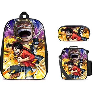 JUMBOZ On.e Piece 3 Piece Set Student School Backpack, Waterproof Durable Rucksack, Outdoors Bookbags with Pencil Case and Lunch Bag-F Set of 3 JUMBOZ On.e Piece 3 Piece Set Student School Backpack, Waterproof Durable Rucksack, Outdoors Bookbags with Pencil Case and Lunch Bag-F Set of 3