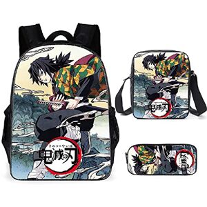 JUVENIL Dem-on Slay-er 3 Piece Boys Girls Backpack Set,Anime Casual Rucksack Outdoor Travel Daypack,Elementary School Bag with Thermal Lunch Boxes Pencil Holder-O Set of 3 JUVENIL Dem-on Slay-er 3 Piece Boys Girls Backpack Set,Anime Casual Rucksack Outdoor Travel Daypack,Elementary School Bag with Thermal Lunch Boxes Pencil Holder-O Set of 3