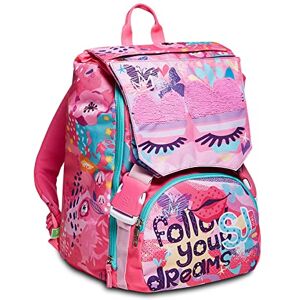 SJ GANG STYLE JAM GANG SJ GANG Backpack, Expandable Knapsack, for 1st Grade Kids Girls&Boys, Large Capacity, For School, Sport & Free Time, with Flip-System Italian Design, pink/pattern SJ GANG STYLE JAM GANG SJ GANG Backpack, Expandable Knapsack, for 1st Grade Kids Girls&Boys, Large Capacity, For School, Sport & Free Time, with Flip-System Italian Design, pink/pattern