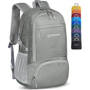 ZOMAKE Lightweight Foldable Backpack,Packable Rucksack 30L Small Walking Rucksacks Travel Daypack For Men Women Outdoor Camping Hiking(Grey) ZOMAKE Lightweight Foldable Backpack,Packable Rucksack 30L Small Walking Rucksacks Travel Daypack For Men Women Outdoor Camping Hiking(Grey)