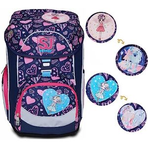 SJ GANG STYLE JAM GANG SJ GANG Backpack, UPDOWN BOX HEARTLY MIX Eco-friendly Ergonomic Knapsack, for 1st Grade Kids For School, Sport, Free Time, with Side Pockets, many Compartments, Shoulder Straps Adjustment System SJ GANG STYLE JAM GANG SJ GANG Backpack, UPDOWN BOX HEARTLY MIX Eco-friendly Ergonomic Knapsack, for 1st Grade Kids For School, Sport, Free Time, with Side Pockets, many Compartments, Shoulder Straps Adjustment System