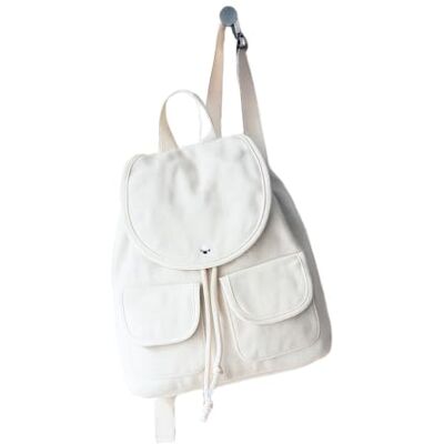 Eco Right Canvas Backpack Bags for Women, Small Travel Backpack, mini backpack with Inner Zipper Pocket & Two Front Pockets Eco Right Canvas Backpack Bags for Women, Small Travel Backpack, mini backpack with Inner Zipper Pocket & Two Front Pockets