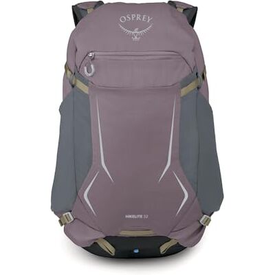 Osprey Hikelite Unisex Hiking Bag, 32L, Graphite Purple Osprey Hikelite Unisex Hiking Bag, 32L, Graphite Purple