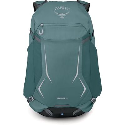 Osprey Hikelite Unisex Hiking Bag, 32L, Cascade Blue Osprey Hikelite Unisex Hiking Bag, 32L, Cascade Blue
