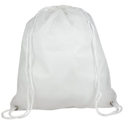 eBuyGB Pack of 5 Drawstring Rucksack Gym Bag Children's Backpack, 41 cm, 2.7 L, White eBuyGB Pack of 5 Drawstring Rucksack Gym Bag Children's Backpack, 41 cm, 2.7 L, White
