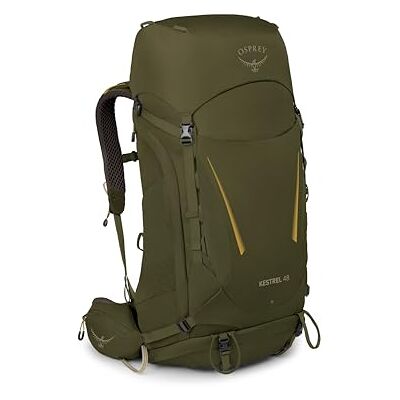 Osprey Kestrel Men's Backpacking Pack, 48L Small/Medium, Moss Green Osprey Kestrel Men's Backpacking Pack, 48L Small/Medium, Moss Green
