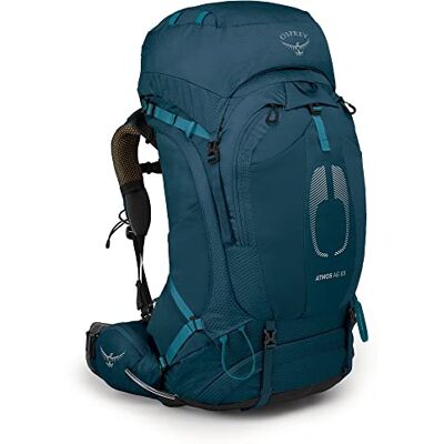 Osprey Atmos AG 65 Litre Rucksack, Blue, One Size Osprey Atmos AG 65 Litre Rucksack, Blue, One Size