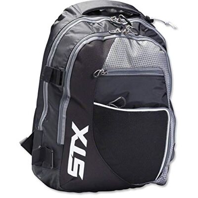 STX Lacrosse Sidewinder Backpack, black, standard size, Rucksack STX Lacrosse Sidewinder Backpack, black, standard size, Rucksack