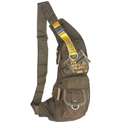 Innturt Nylon Sling Bag Backpack Shoulder Bag Daypack Large Army Green Innturt Nylon Sling Bag Backpack Shoulder Bag Daypack Large Army Green