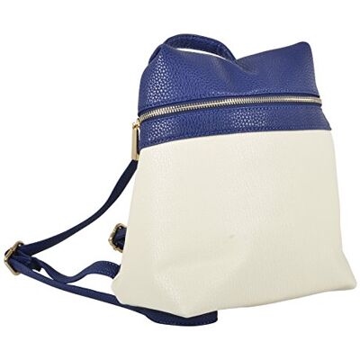 Paparazzi Womens Backpack Nevada Design Cream Navy Soft PU Leather Casual Daypack Comfortable Practical Fully Lined Travel Bag For School College Work Office Adjustable Straps Handbag Paparazzi Womens Backpack Nevada Design Cream Navy Soft PU Leather Casual Daypack Comfortable Practical Fully Lined Travel Bag For School College Work Office Adjustable Straps Handbag
