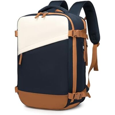 Kono Carry On Backpack 45 x 30 x 18 Casual Daypack Waterproof Travel Rucksack 15.6 Inch Laptop Backpack School Bag with USB Charging Port Shoes Compartment (Navy) Kono Carry On Backpack 45 x 30 x 18 Casual Daypack Waterproof Travel Rucksack 15.6 Inch Laptop Backpack School Bag with USB Charging Port Shoes Compartment (Navy)