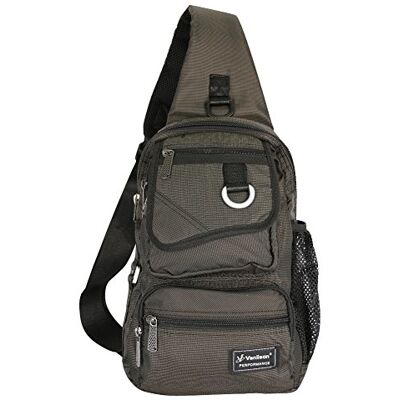 Vanlison Sling Bag Chest Shoulder Backpack Crossbody Multipurpose Daypack For Men Women Black Vanlison Sling Bag Chest Shoulder Backpack Crossbody Multipurpose Daypack For Men Women Black