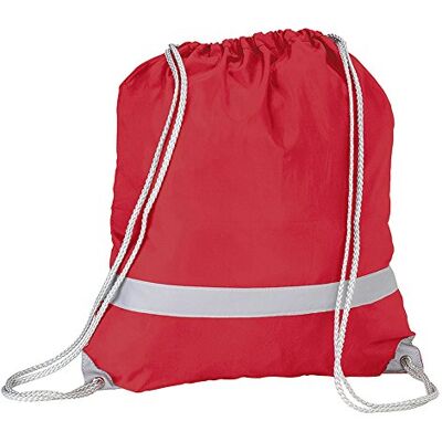 eBuyGB Pack of 10 High Visibility Reflective Drawstring Rucksack Casual Daypack, 2.7 L (Red) eBuyGB Pack of 10 High Visibility Reflective Drawstring Rucksack Casual Daypack, 2.7 L (Red)