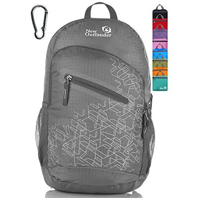 Outlander 2212 20L lightweight Travel Gear Packable Daypack-Grey Outlander 2212 20L lightweight Travel Gear Packable Daypack-Grey