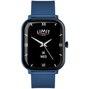 Limit 37mm Blue Unisex Smart Watch Fitness Tracker with Bluetooth Calling Heart Rate Sp02 Android and Ios Silicone Strap Limit 37mm Blue Unisex Smart Watch Fitness Tracker with Bluetooth Calling Heart Rate Sp02 Android and Ios Silicone Strap