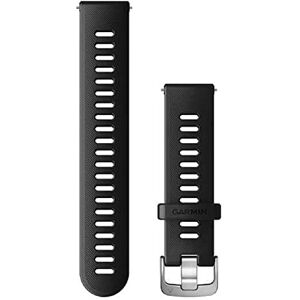 Garmin Quick Release Bands (20mm), suitable for selected Forerunner-,Venu-, vívomove-,vívoactive and Approach smartwatch series, Original accessory, Silicone, Black Garmin Quick Release Bands (20mm), suitable for selected Forerunner-,Venu-, vívomove-,vívoactive and Approach smartwatch series, Original accessory, Silicone, Black