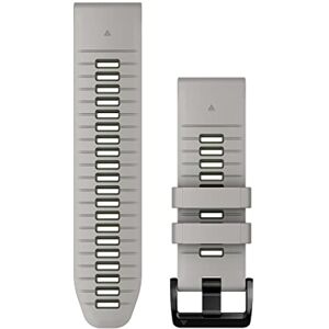 Garmin QuickFit Watch Bands (26mm), suitable for selected fēnix-, epix-, Descent-, D2-, Instinct-, Forerunner- and Tactix series smartwatches, Original accessory, Silicone, Fog Grey/Moss Garmin QuickFit Watch Bands (26mm), suitable for selected fēnix-, epix-, Descent-, D2-, Instinct-, Forerunner- and Tactix series smartwatches, Original accessory, Silicone, Fog Grey/Moss